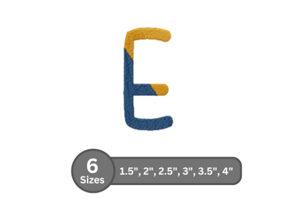 A Designer's Look: The Seasonal Potential of Chalk Split Alphabet - E