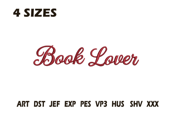 A Designer's Review: Book Lover Script Embroidery