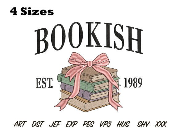 Bookish Bow Stack Embroidery: A Craft Fair Designer Review