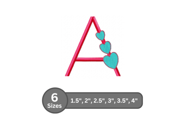Candy Heart Alphabet: A Sweet and Versatile Embroidery Font