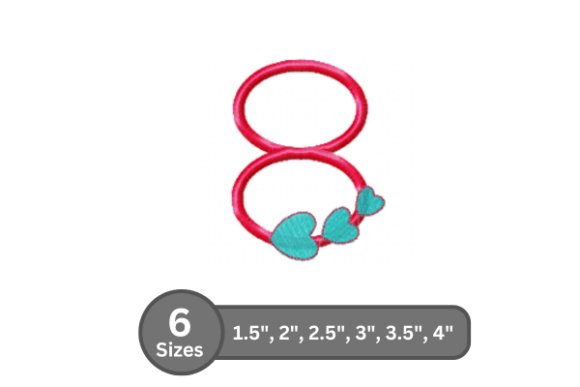 Candy Heart Number -8: A Professional Embroidery Font Review
