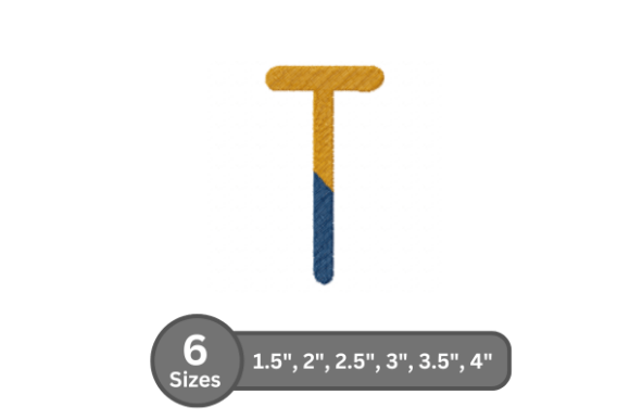 Chalk Split Alphabet -T: A Cozy Font for Seasonal Embroidery Projects