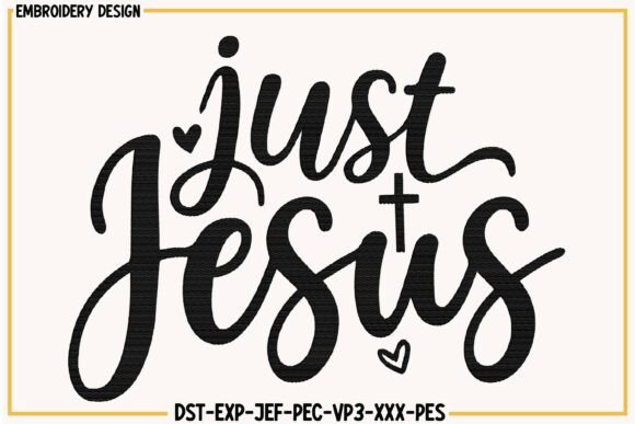 Just Jesus Christian Embroidery Design Review