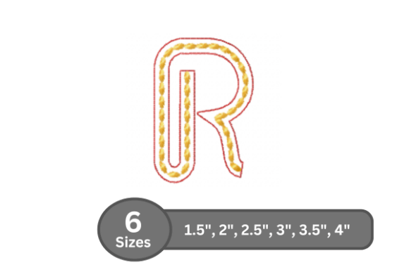 Rope Twist Alphabet - R: Designer Embroidery Review