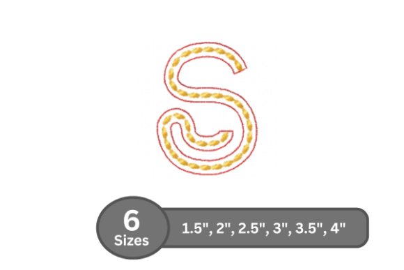 Rope Twist Alphabet - S for Boutique Apparel