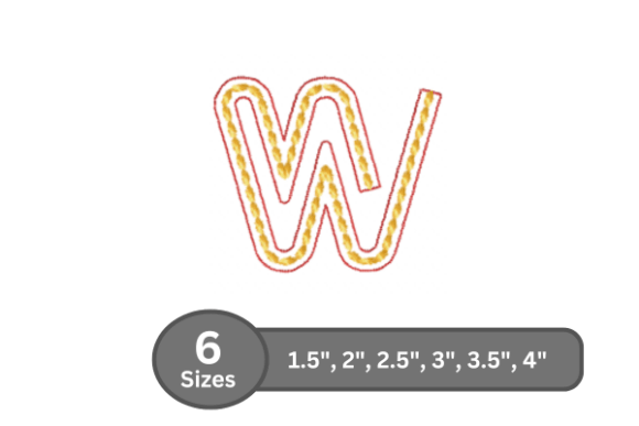 Rope Twist Alphabet - W: A Seller's Embroidery Review