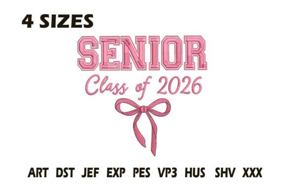 Senior Class of 2026: A Charming Pink Bow Design