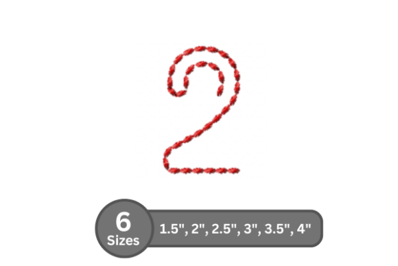 Soft Cord Number -2: An Embroidery Font Review for Craft Fairs